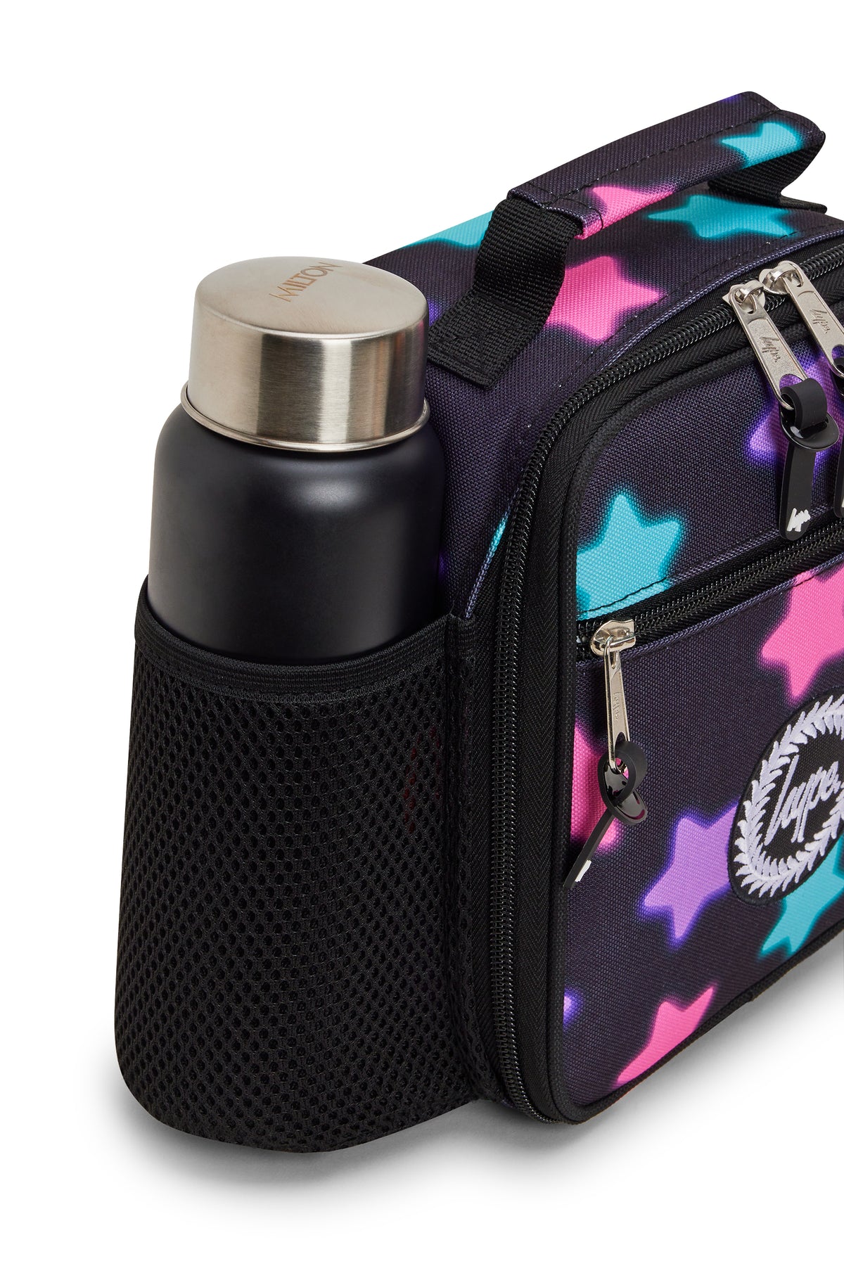 Hype Black Star Glow insulated lunch bag — school essential with iconic Hype branding