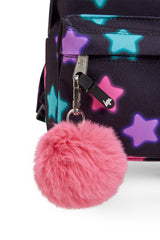Hype Black Star Glow mini backpack — bold colour and print from every angle