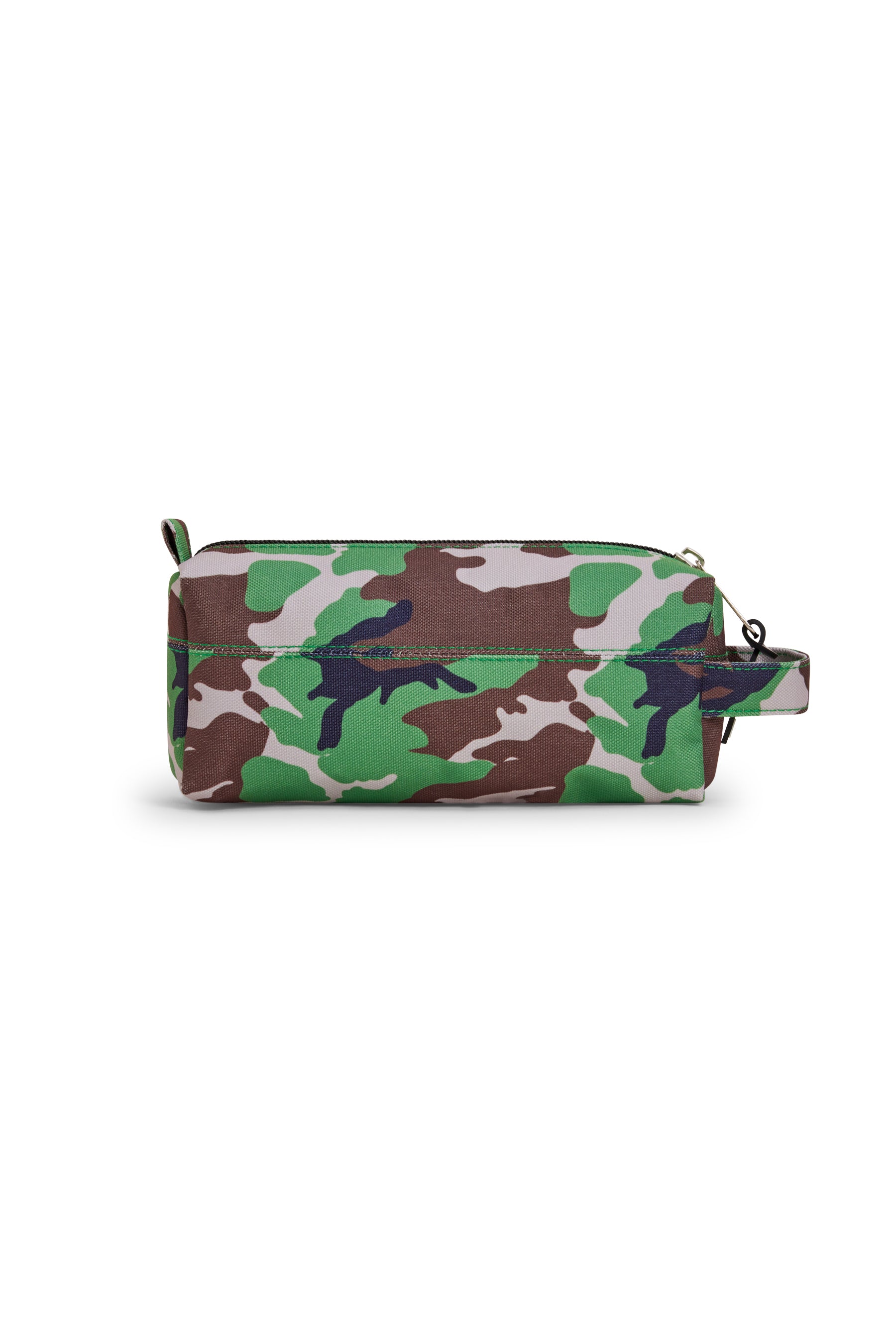 Hype Camo Crest pencil case — close-up of logo and design details