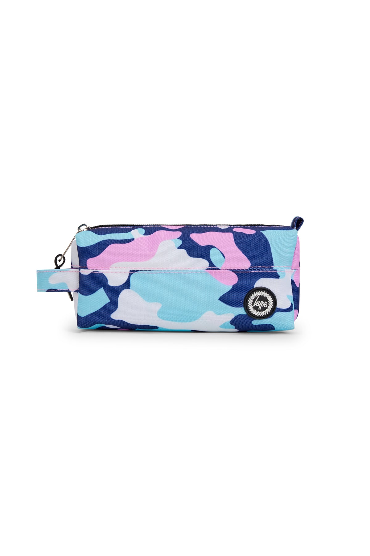 Hype Pink & Blue Evie Camo pencil case — bold design for school in UAE