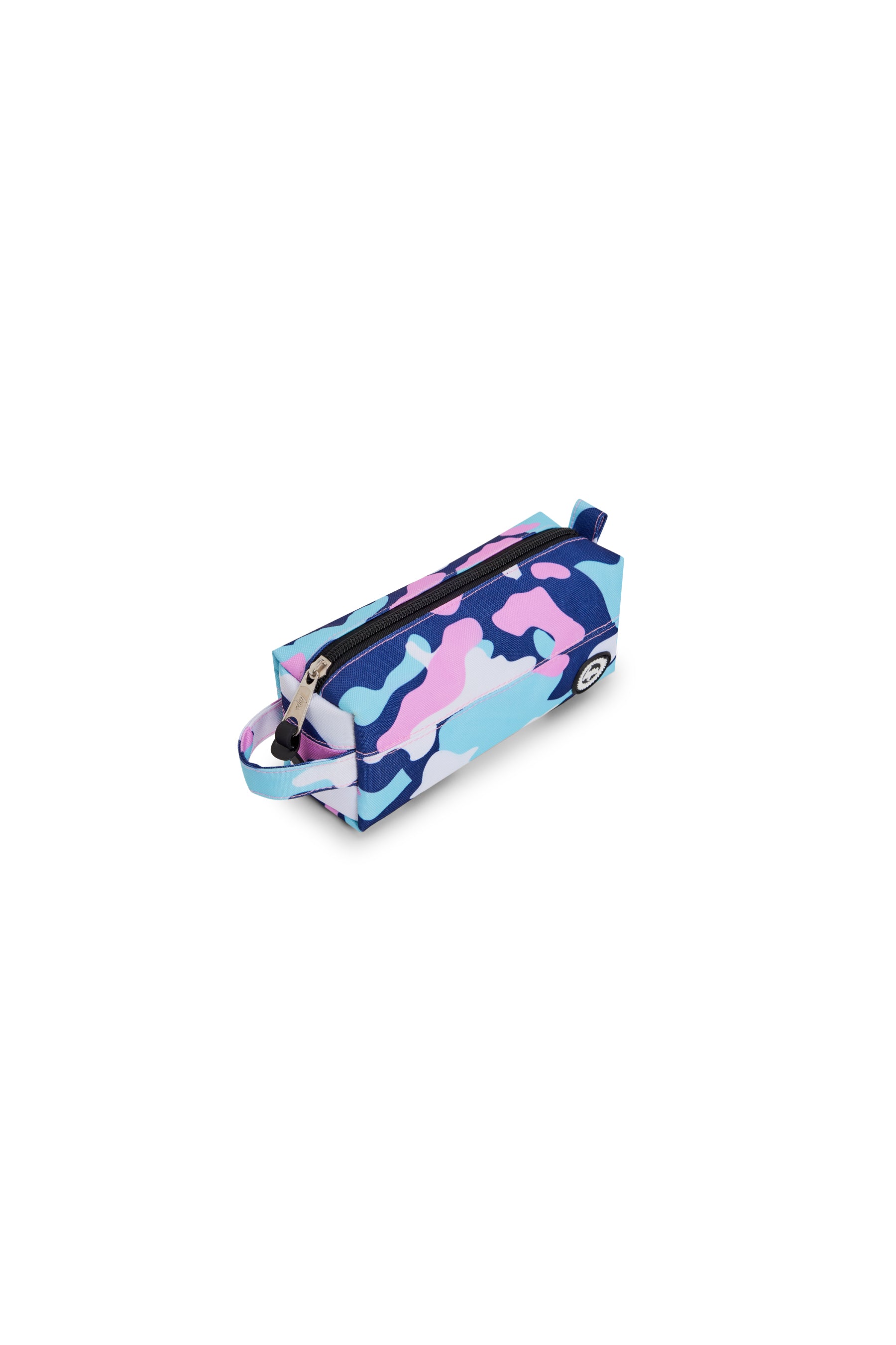 PINK / BLUE EVIE CAMO  PENCIL CASE