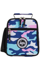 Lunch Bag Insulated Pink & Blue Evie Camo