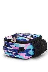 Hype Pink & Blue Evie Camo insulated lunch bag — additional view, trendy school accessory UAE