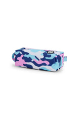 Hype Pink & Blue Evie Camo pencil case — additional view, trendy school accessory UAE