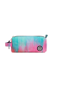 PINK / TEAL PASTEL DRIPS PENCIL CASE