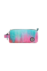PINK / TEAL PASTEL DRIPS PENCIL CASE