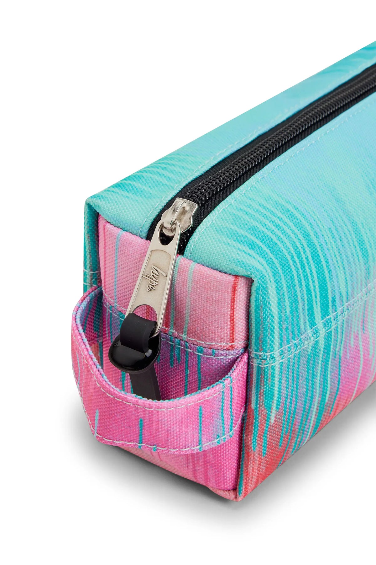 PINK / TEAL PASTEL DRIPS PENCIL CASE — image 5