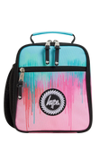 Lunch Bag Insulated Pink & Teal Pastel Drips