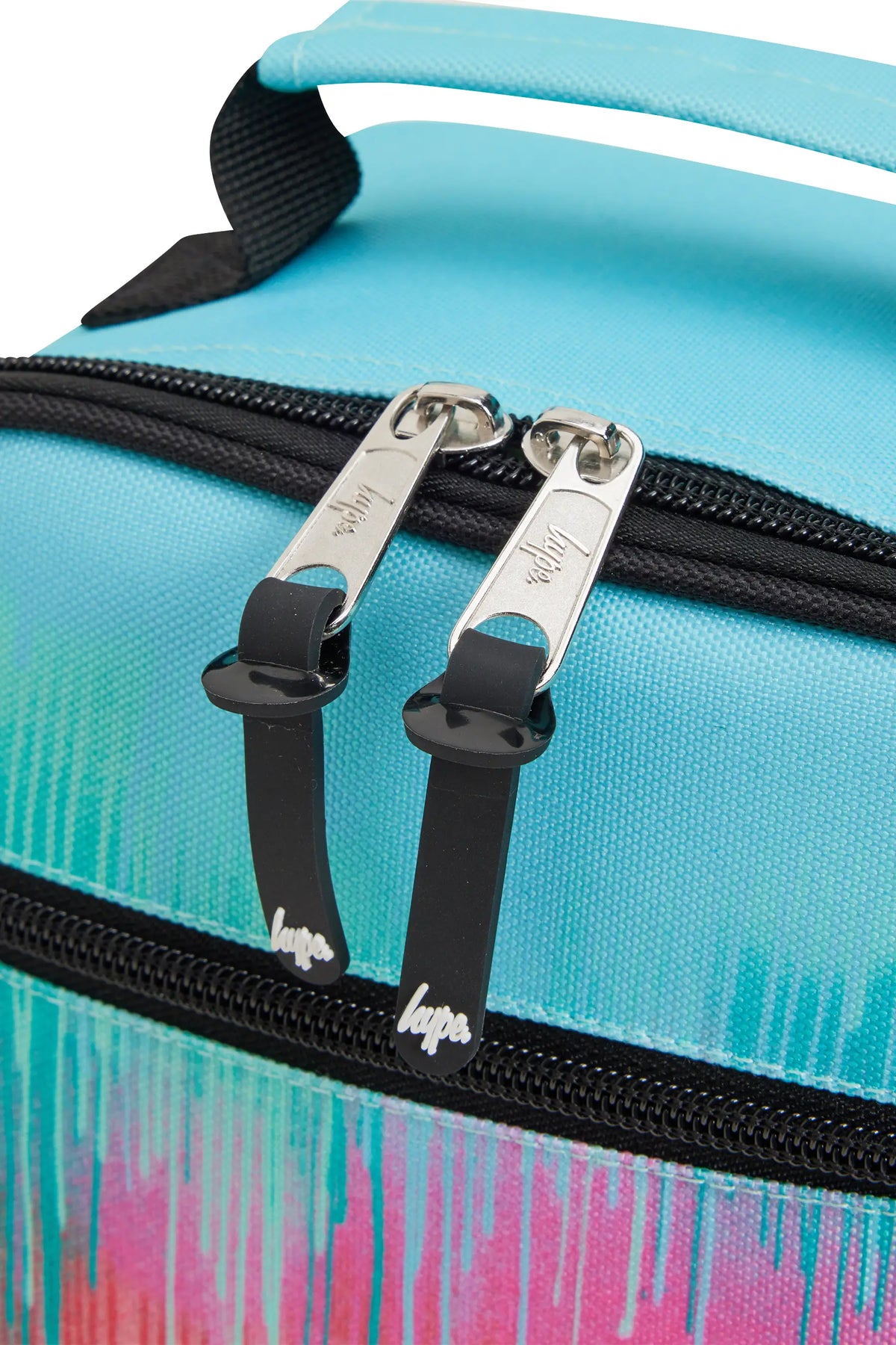 Lunch Bag Insulated Pink & Teal Pastel Drips