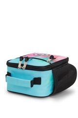 Lunch Bag Insulated Pink & Teal Pastel Drips