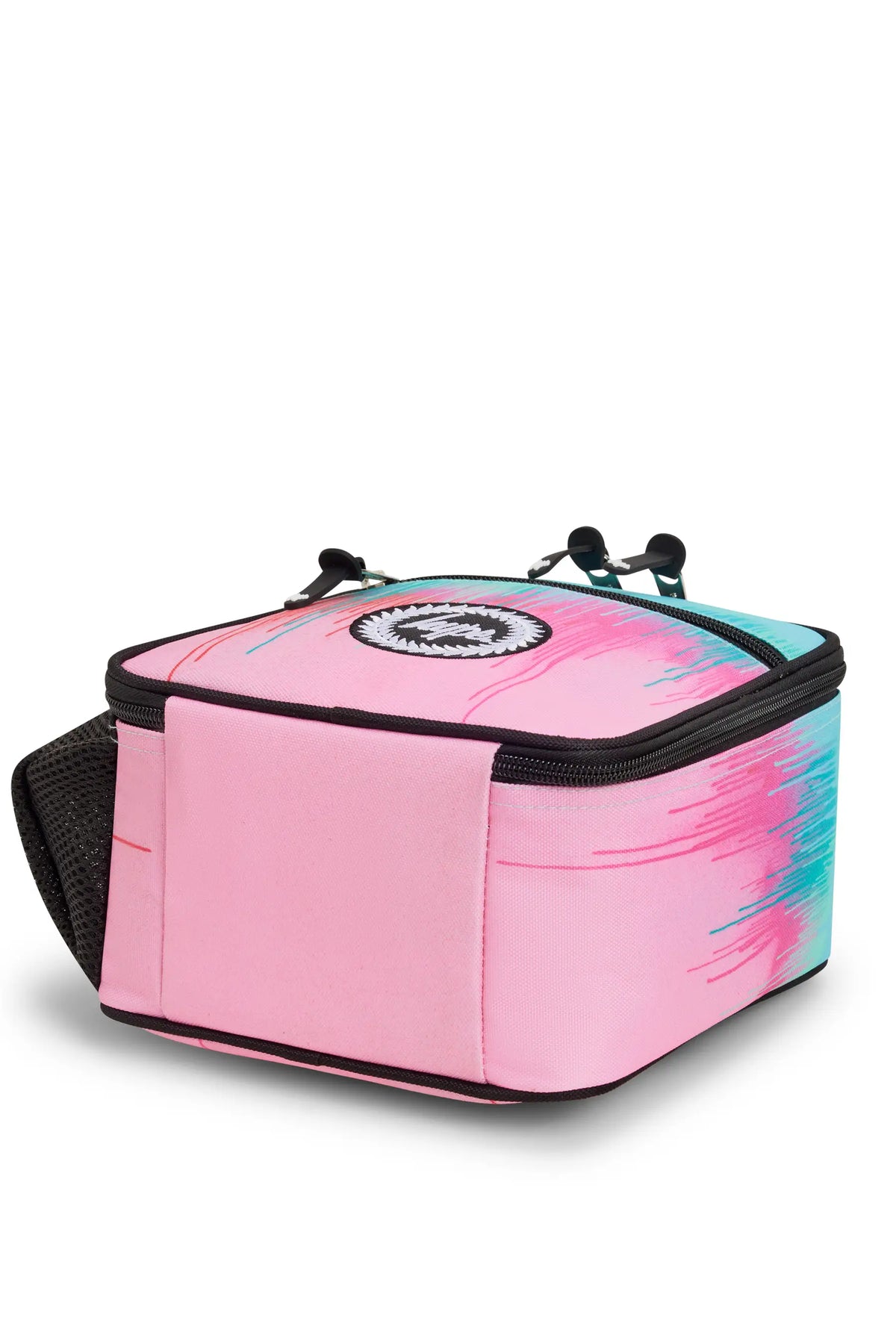Lunch Bag Insulated Pink & Teal Pastel Drips