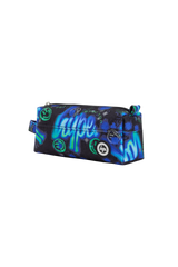 Pencil Case Classic Blue & Green Electric Smile
