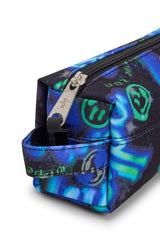Hype Blue & Green Electric Smile pencil case lifestyle shot — school-ready and on-trend
