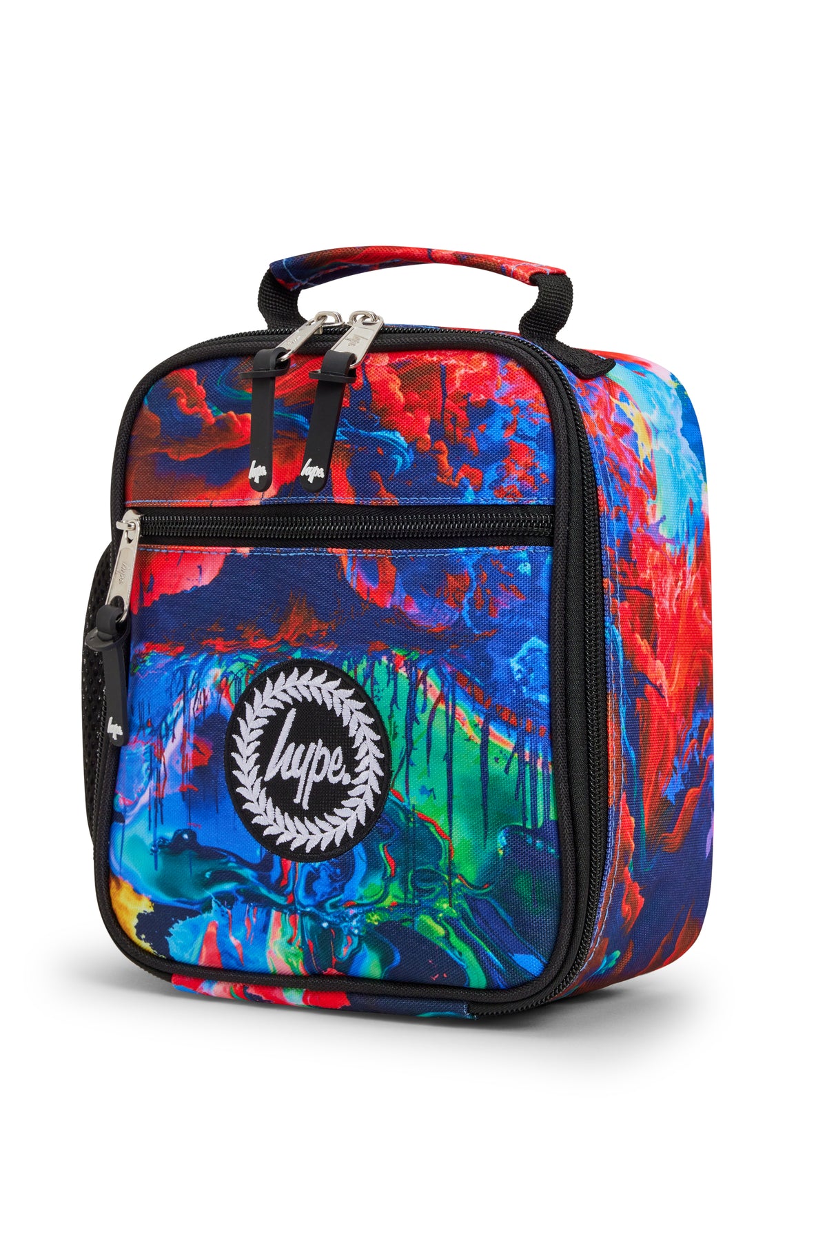 Hype Dream Splash insulated lunch bag front view — vibrant print and durable build