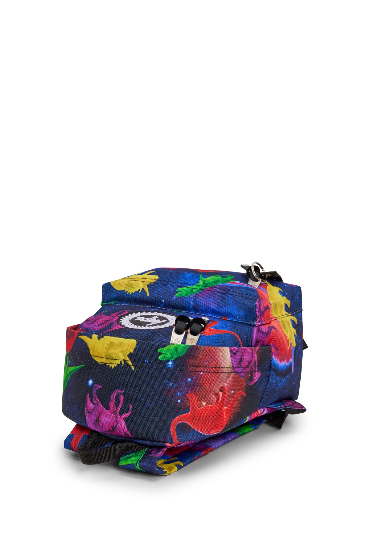 Hype Space Dinosaurs mini backpack lifestyle shot — school-ready and on-trend