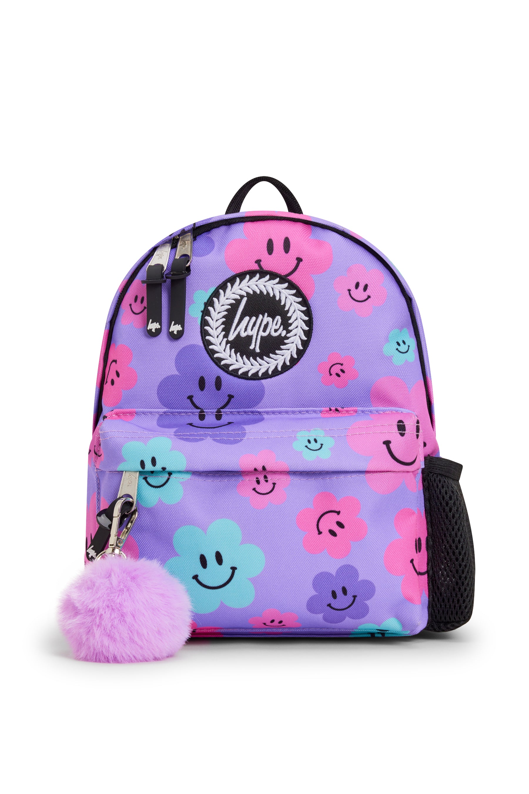 PURPLE HAPPY FLOWERS MINI BACKPACK