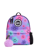 Mini Backpack Purple Happy Flowers