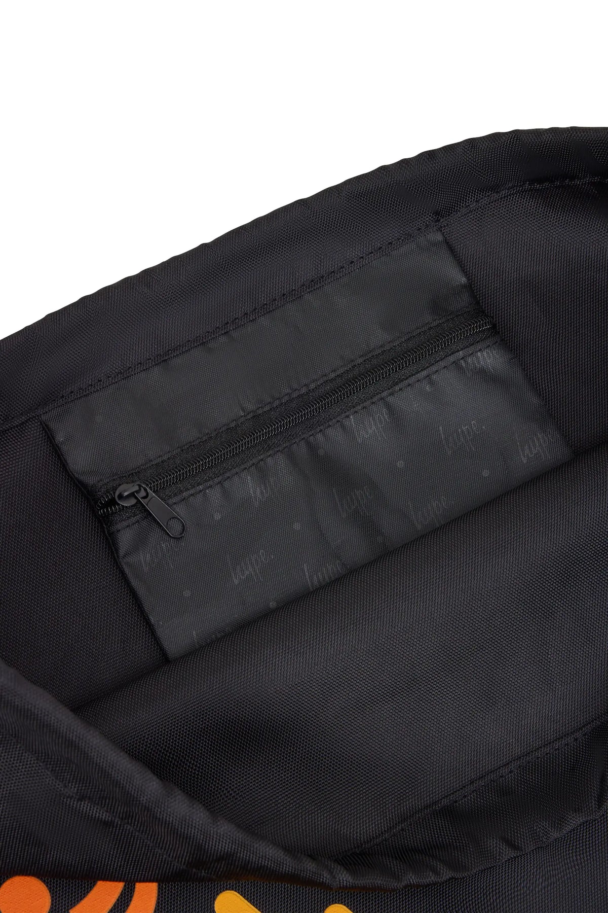 BLACK SMILEY FACE DRAWSTRING BAG — image 8
