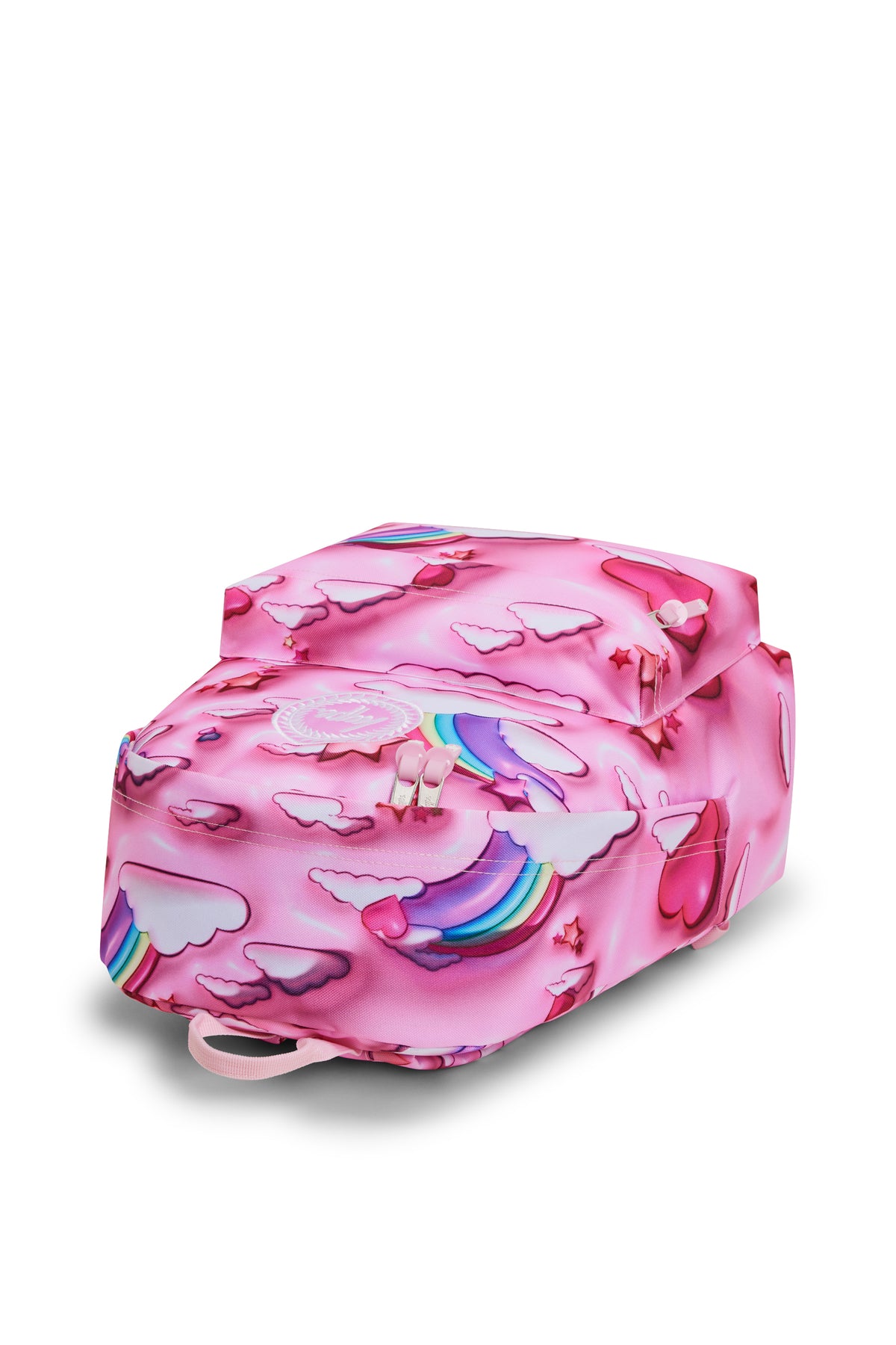 Hype Pink 3D Clouds backpack — additional view, trendy school accessory UAE