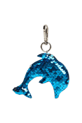 Charm Blue Dolphin Sequin