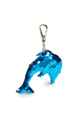 Charm Blue Dolphin Sequin