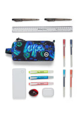 Hype Blue & Green Electric Smile pencil case — additional view, trendy school accessory UAE
