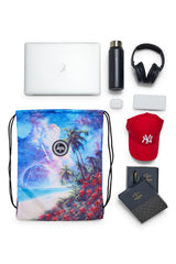 Hype Tropic Space drawstring bag — durable materials built for daily school life