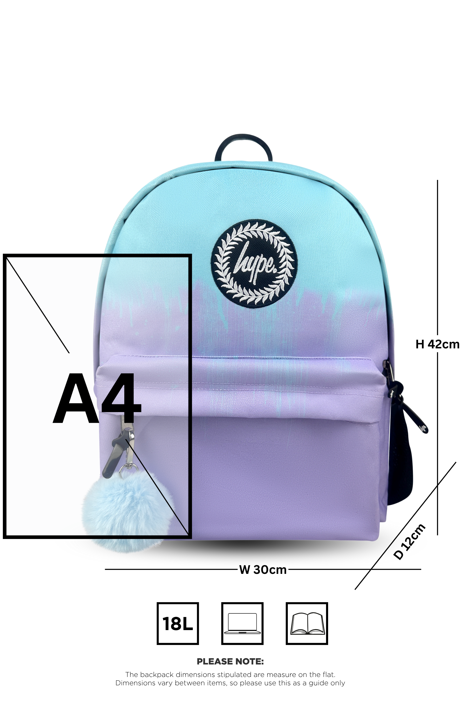 Iconic Backpack - Lilac & Teal Drips