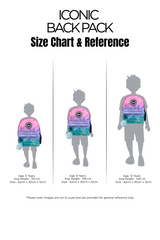 Hype Pastel Pool backpack interior — main compartment and front pocket detail