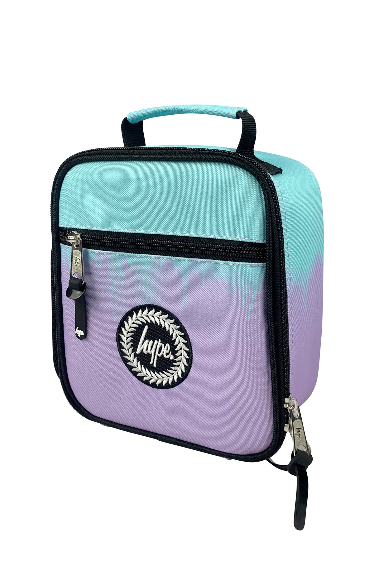 Lunch Bag Insulated Lilac & Teal Drips