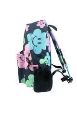 Backpack Iconic Black Happy Flowers