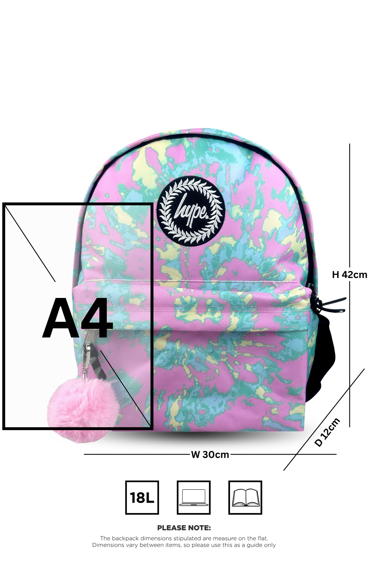 Backpack Iconic Pastel Tie Dye