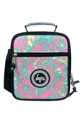 Hype Pastel Tie Dye school bag set open interior — compartments and features