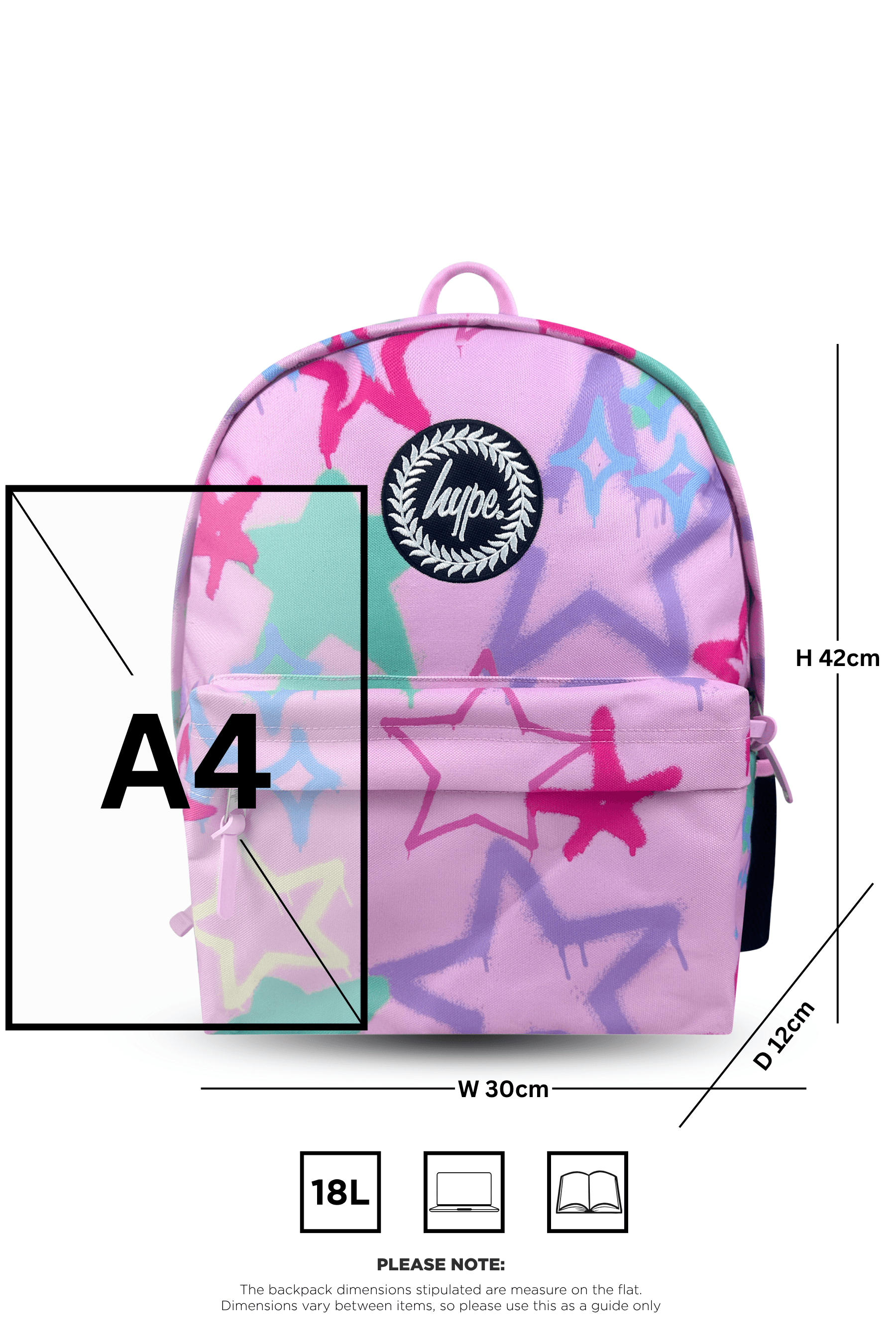 Pink Graffiti Stars Backpack