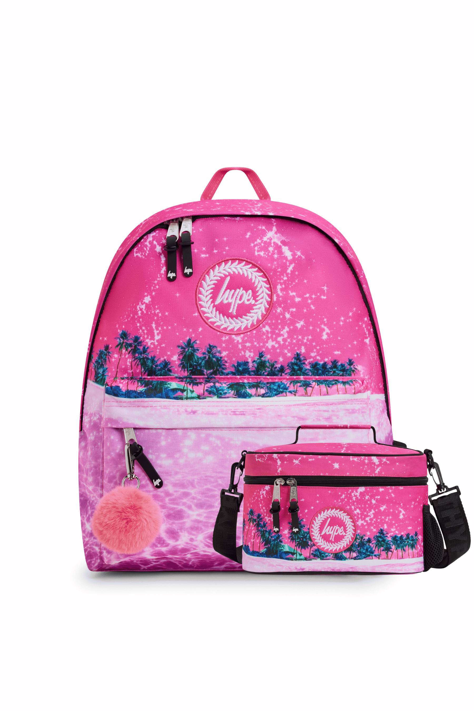 Backpack Iconic Set of 2 Pink Palms