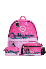 Hype Pink Palms school bag set — bold design for school in UAE