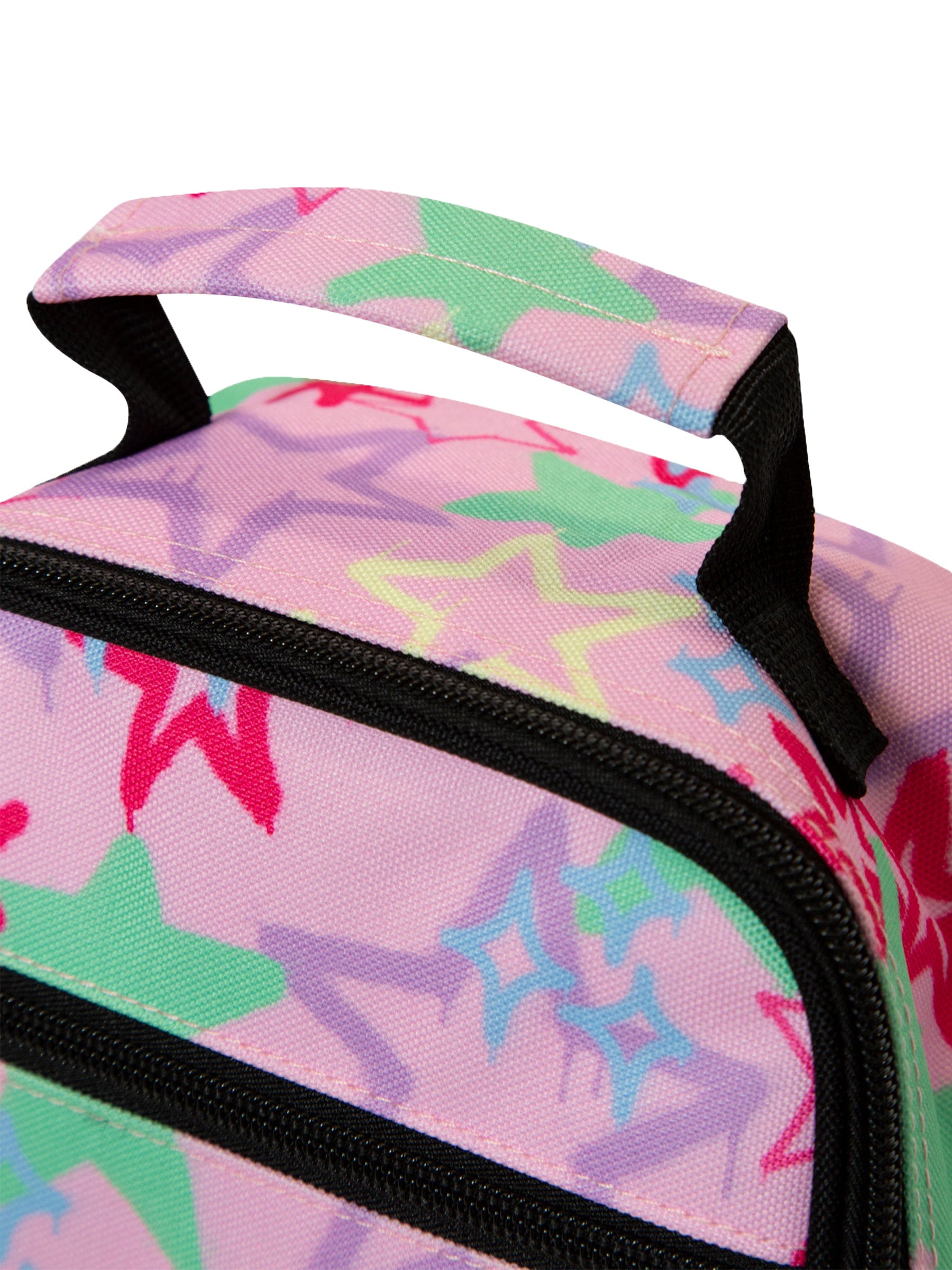 Insulated Lunch Bag - Pink Graffiti Stars