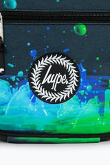 Hype Black 3D Droplets insulated lunch bag — close-up of logo and design details