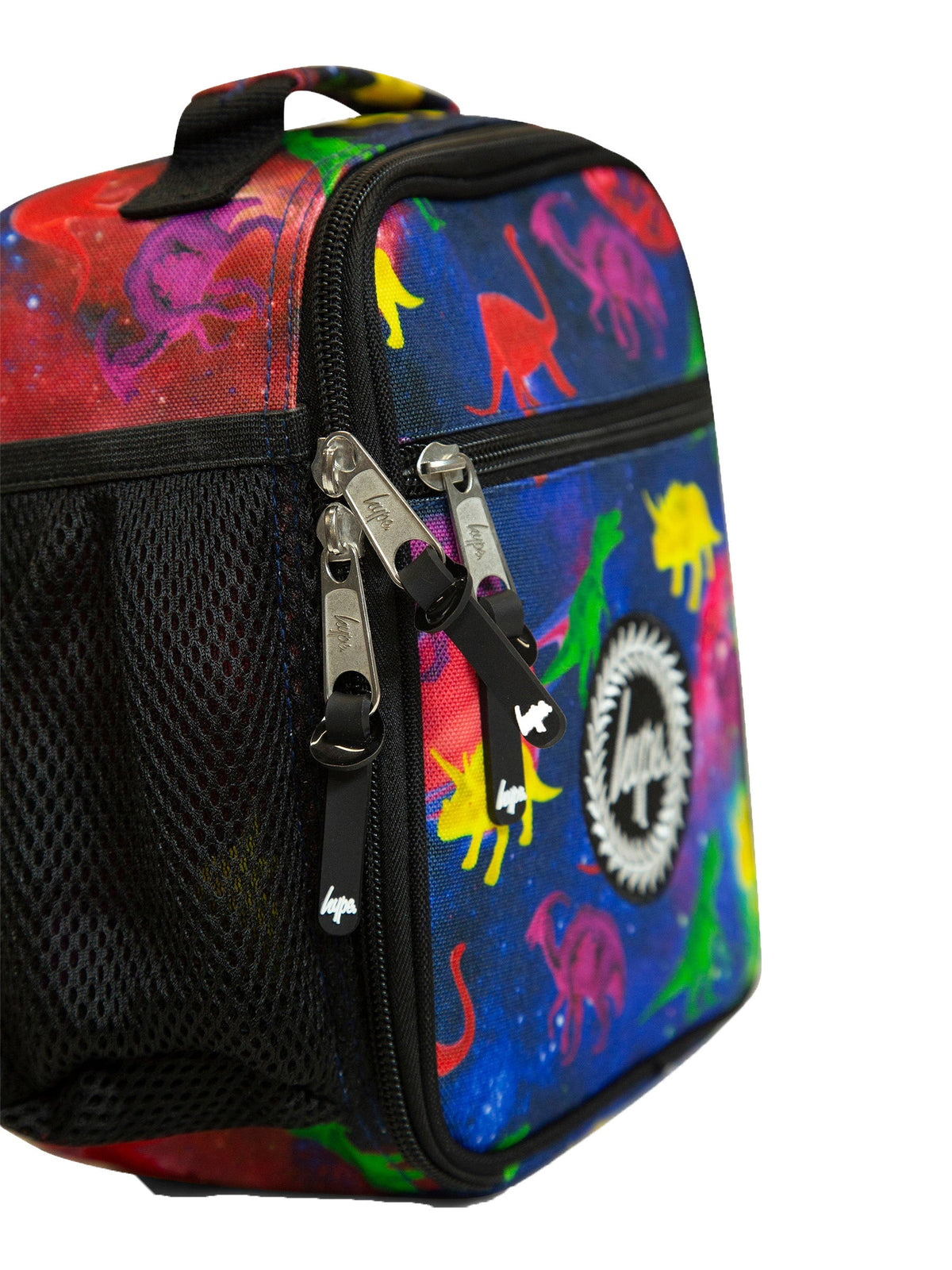 Hype Space Dinosaurs insulated lunch bag — dimensions and size reference for school use