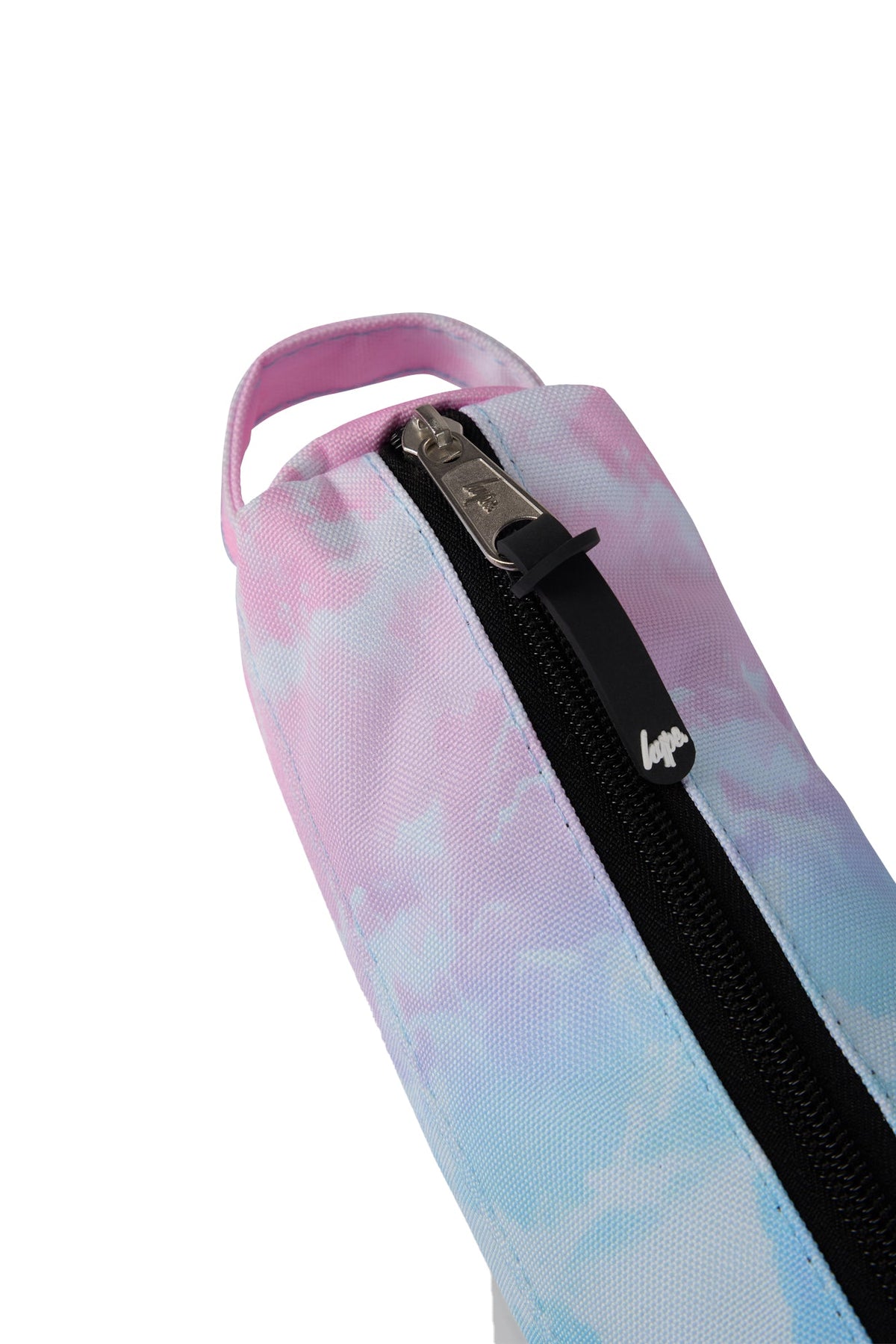 Hype Cloud Fade pencil case lifestyle shot — school-ready and on-trend