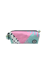 Hype Pastel Collage school bag set — layout showing all pockets and design details