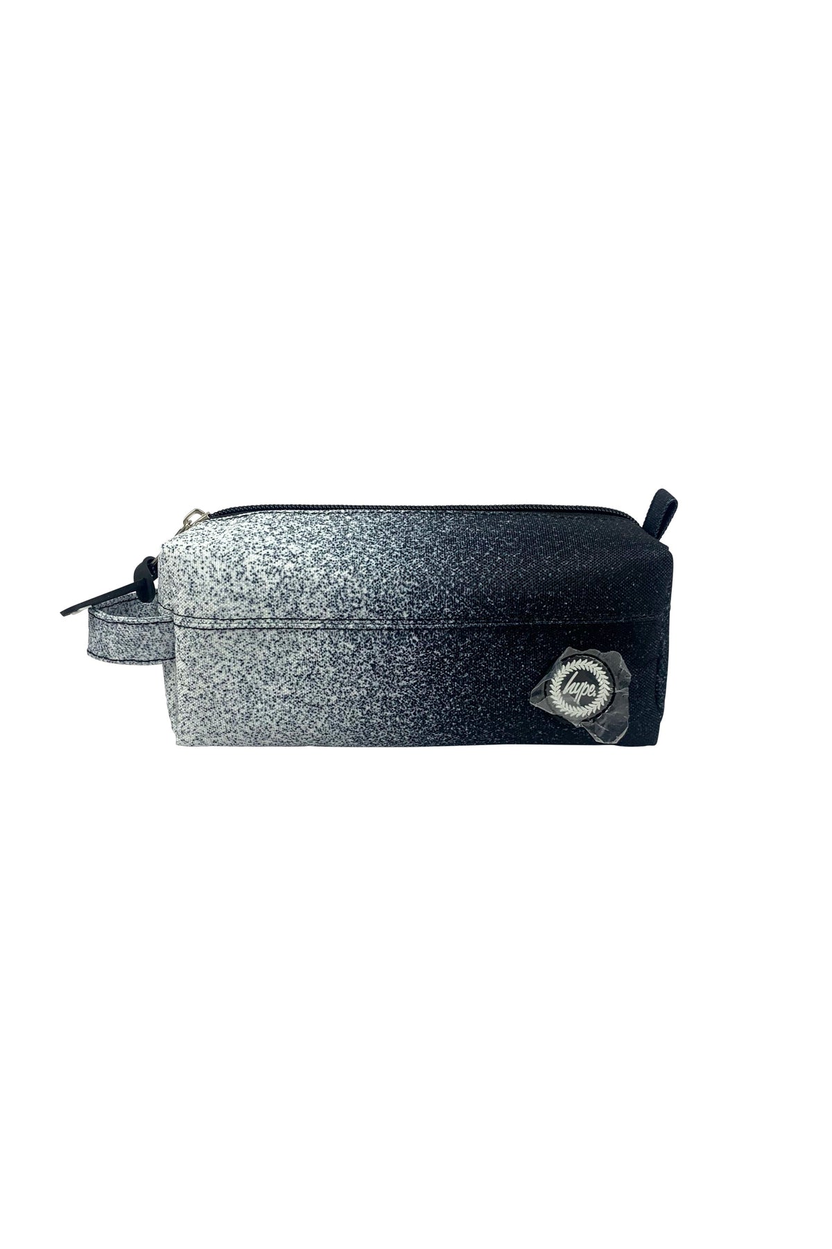 Hype Black & White Speckle Fade pencil case — bold design for school in UAE