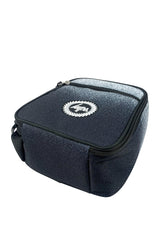 Hype Black & White Speckle Fade insulated lunch bag — dimensions and size reference for school use