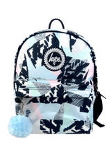 Hype Pastel Abstract school bag set front view — vibrant print and durable build