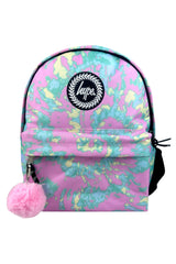 Hype Pastel Tie Dye school bag set front view — vibrant print and durable build