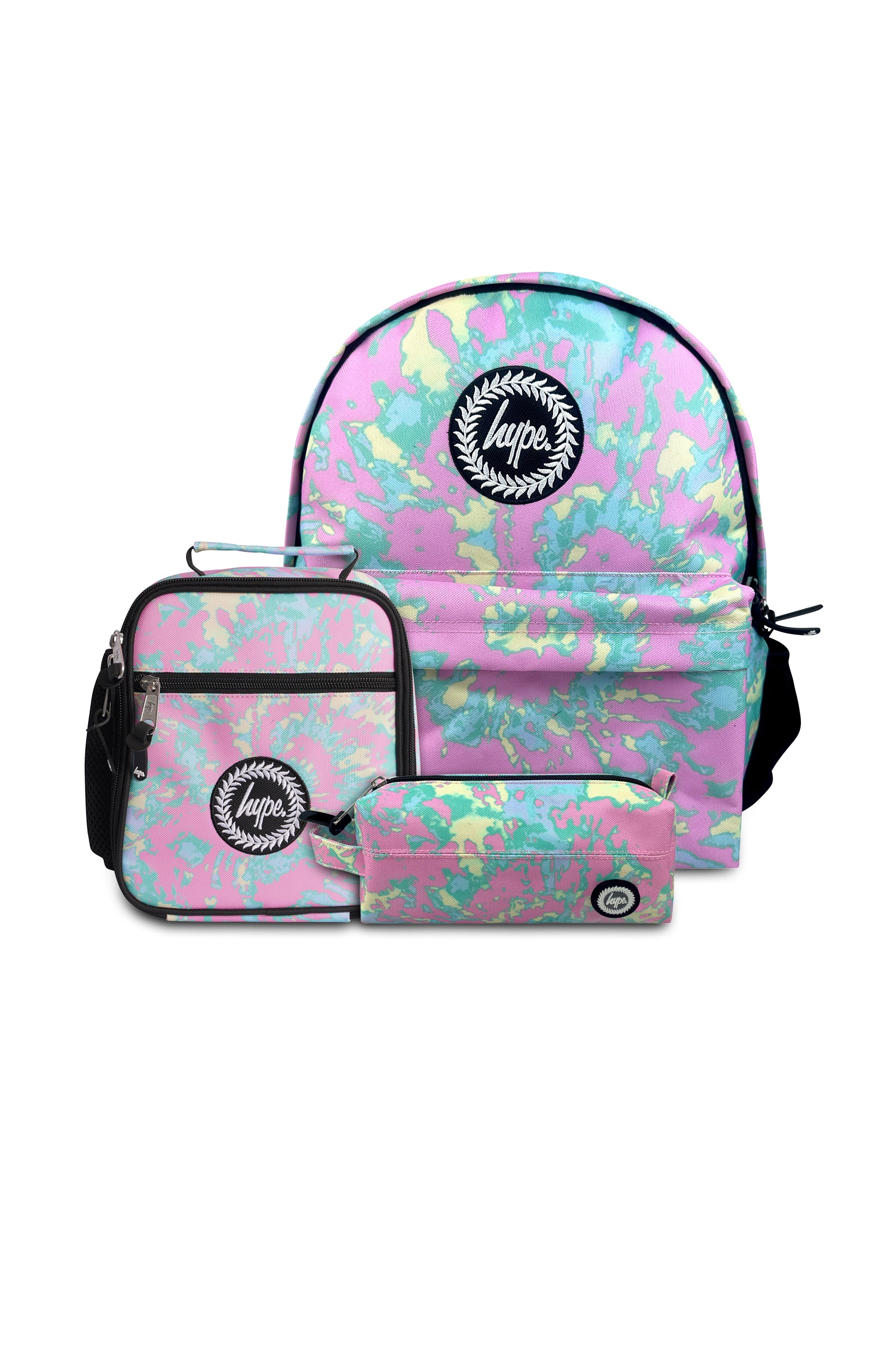3-in-1 School Set - Pastel Tie Dye