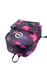 Hype Pink & Purple Glow Butterfly backpack — durable materials built for daily school life