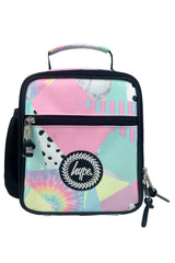 Hype Pastel Collage school bag set open interior — compartments and features