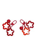 Red Star Charm Keyrings, Set of 2