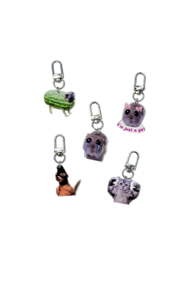 Cat Charms Assorted 2, Set of 5